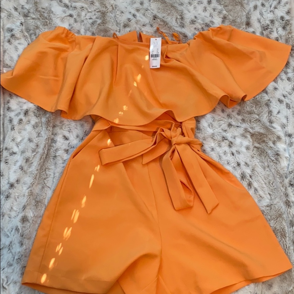 NEW Romper Orange (NEVER WORN) XS